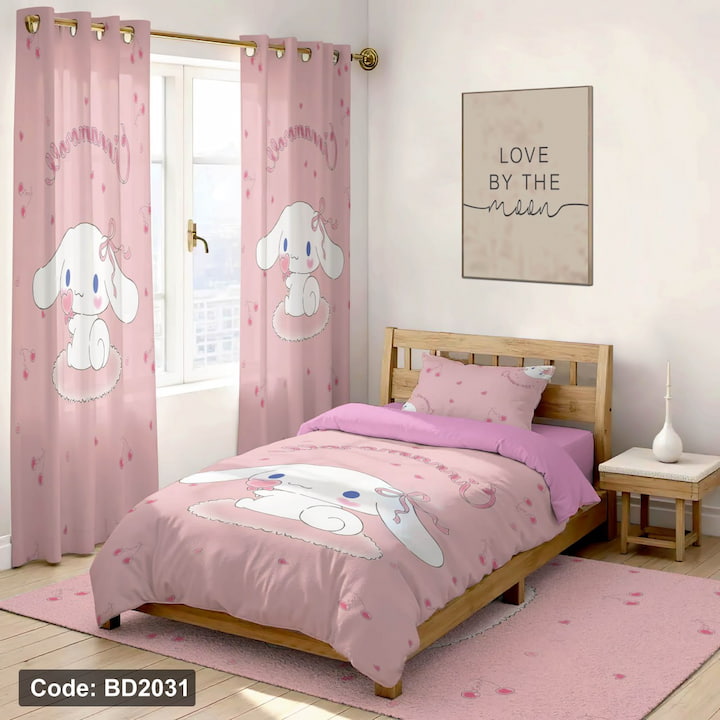 روتختی دخترانه فانتزی رنگ سفید صورتی | کالای سفارشی