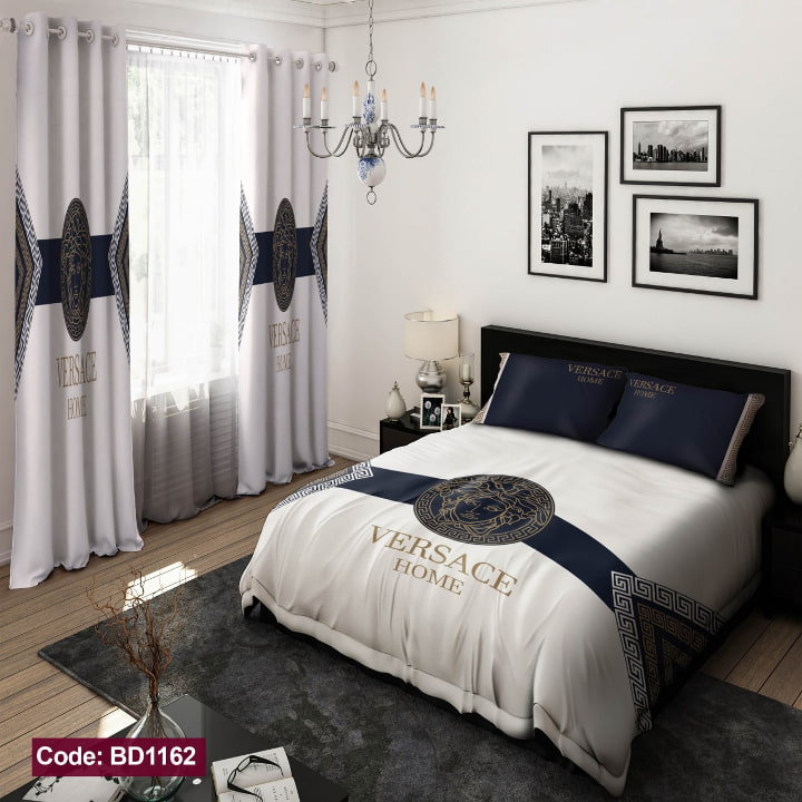 روتختی ورساچه سفید سرمه‌ای | کالای سفارشی