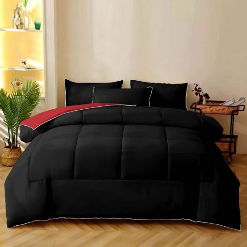 روتختی ساده رنگ مشکی قرمز | کالای سفارشی