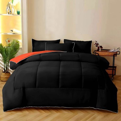 روتختی ساده مشکی نارنجی | کالای سفارشی