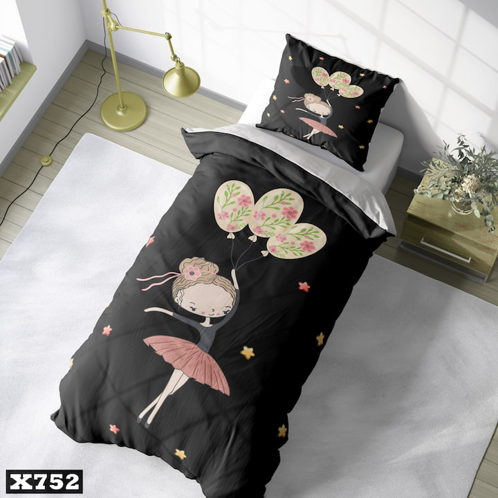 روتختی دخترانه طرح دختر بادکنک | کالای سفارشی