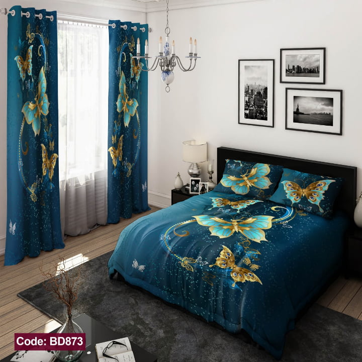 روتختی طرح پروانه آبی رنگ | کالای سفارشی