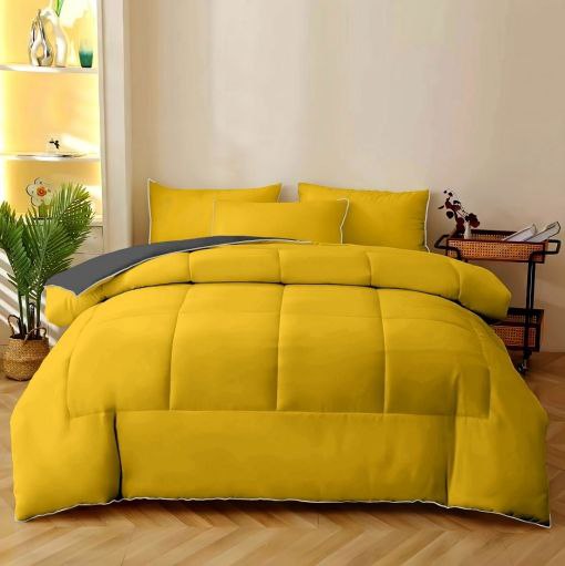 روتختی ساده  رنگ زرد و طوسی | کالای سفارشی